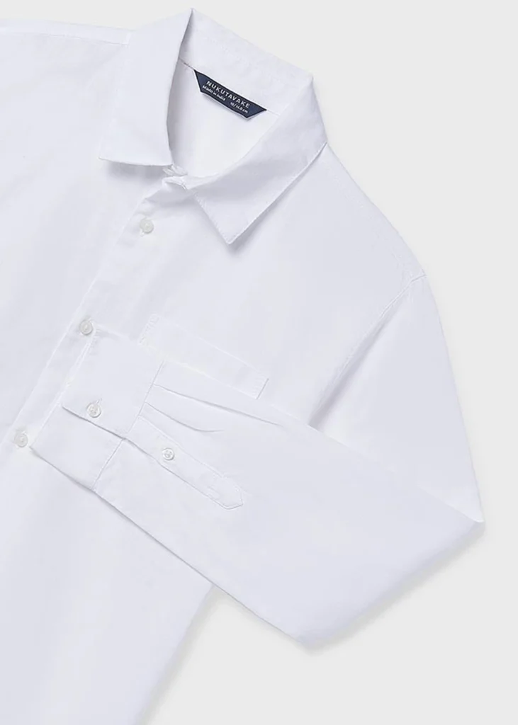 mayoral Πουκαμισο μακρυμανικο γιακας 26 6174 19 Λευκό