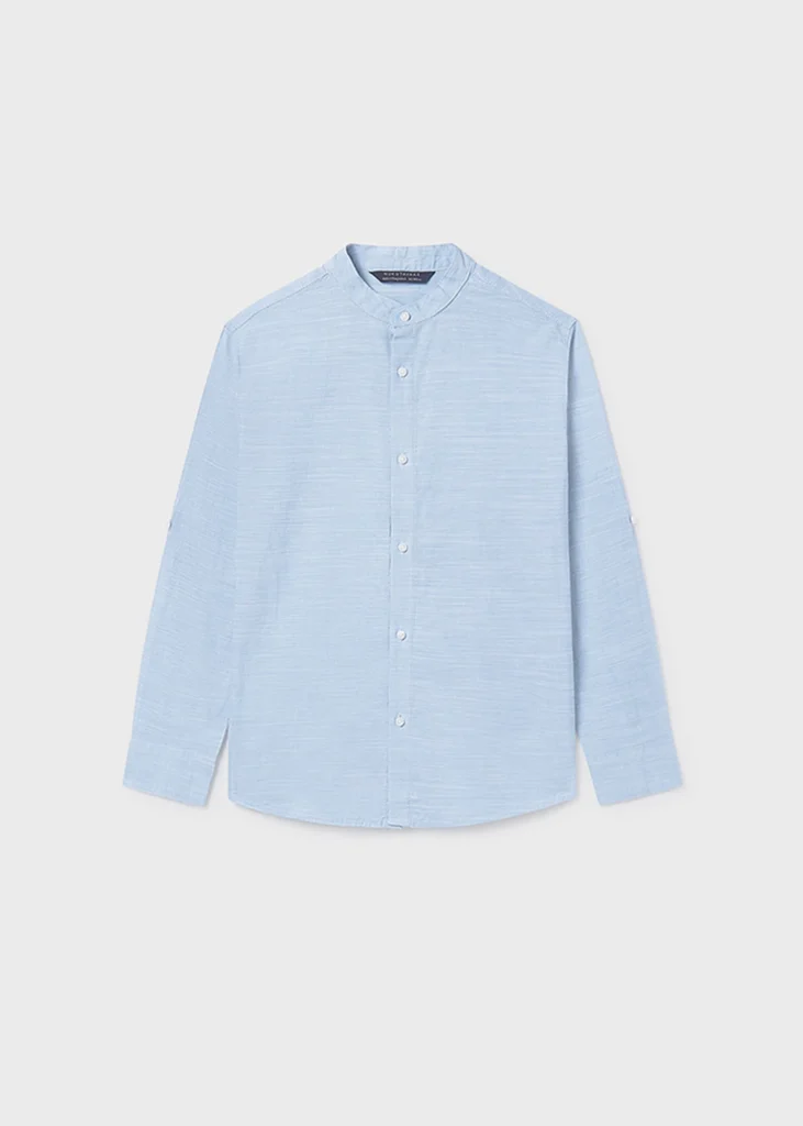 mayoral Πουκαμισο μακ/κο γιακας mao 26 6176 13 Γαλάζιο