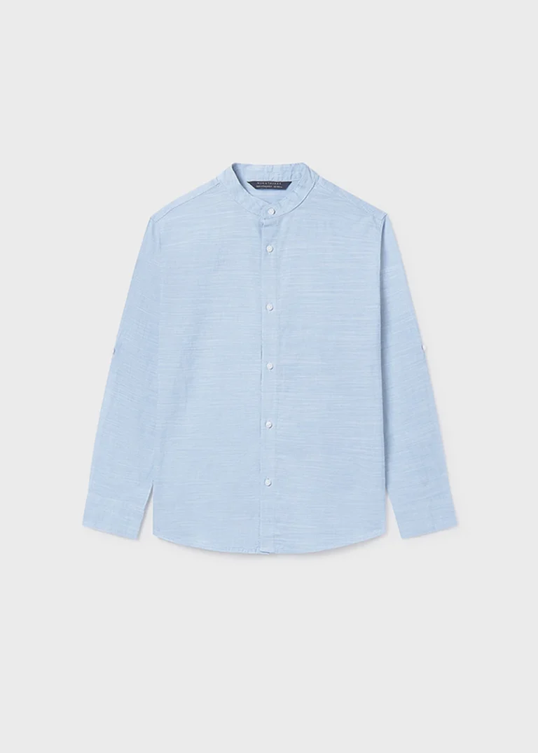 mayoral Πουκαμισο μακ/κο γιακας mao 26 6176 13 Γαλάζιο