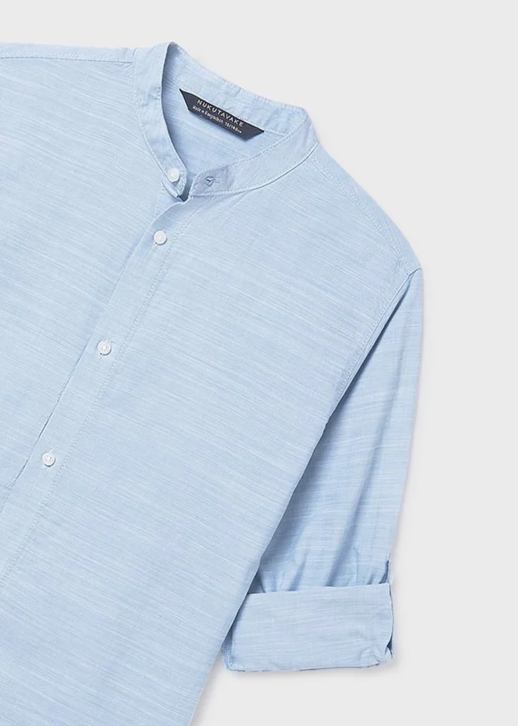 mayoral Πουκαμισο μακ/κο γιακας mao 26 6176 13 Γαλάζιο