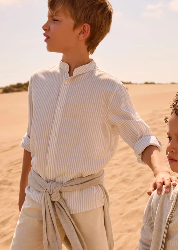 mayoral Πουκαμισο μακ/κο γιακας mao 26 6176 13 Γαλάζιο