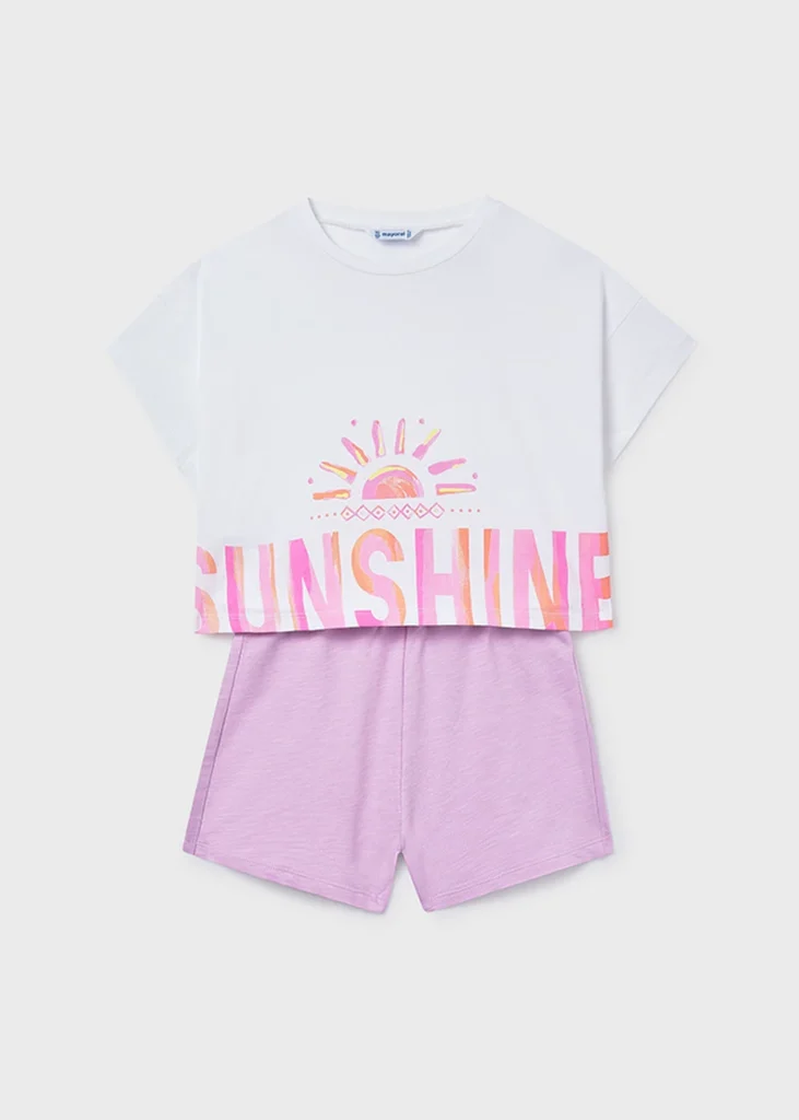 mayoral Σετ σορτς σχεδιο 26 6211 86 Ροζ σομόν