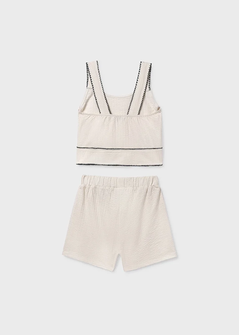 mayoral Σετ σορτς πλεξη κοχυλι 26 6213 70 Μπεζ