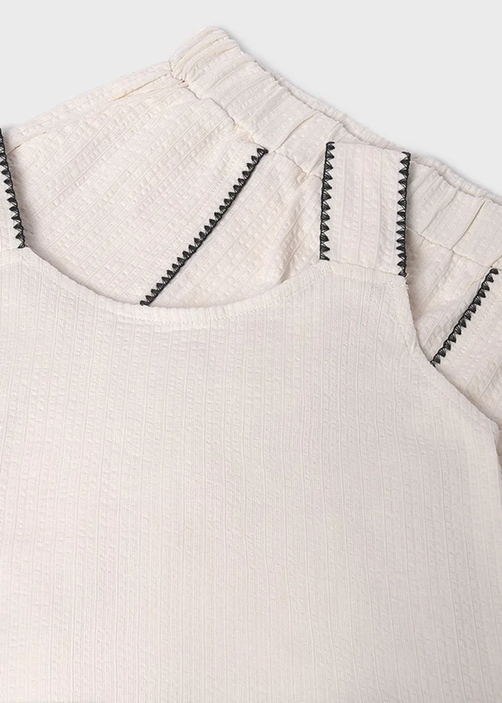 mayoral Σετ σορτς πλεξη κοχυλι 26 6213 70 Μπεζ