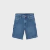 mayoral Βερμουδα soft denim 5τσεπη 26 6217 28 Πετροπλυμένο Τζιν