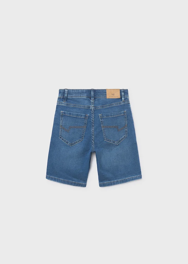 mayoral Βερμουδα soft denim 5τσεπη 26 6217 28 Πετροπλυμένο Τζιν
