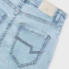 mayoral Βερμουδα soft denim 5τσεπη 26 6217 28 Πετροπλυμένο Τζιν