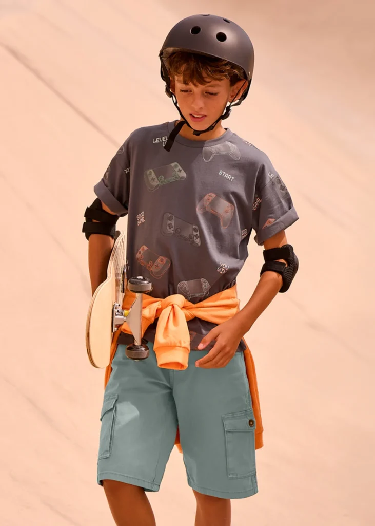 mayoral Βερμουδα cargo 26 6221 50 Πράσινο ανοιχτό