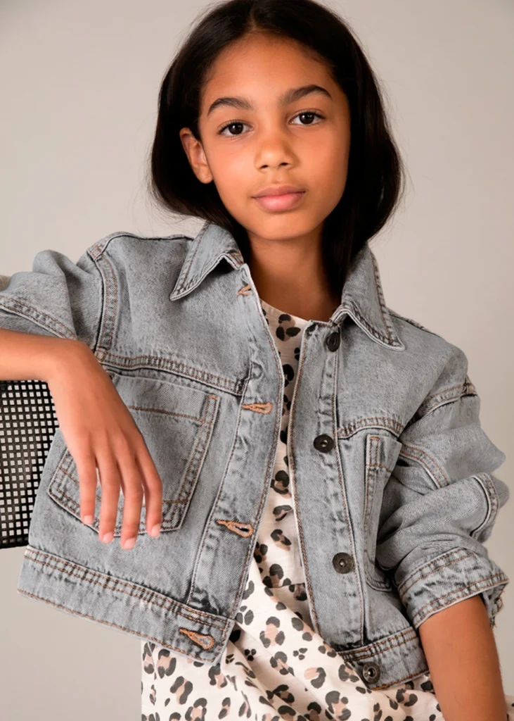 mayoral Τζακετ Τζιν 26 6406 89 Γκρι