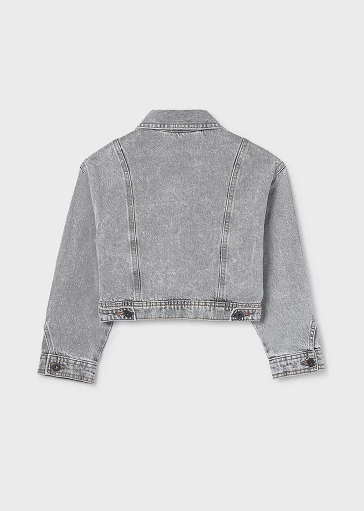 mayoral Τζακετ Τζιν 26 6406 89 Γκρι