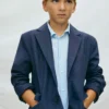 mayoral Σακακι λινο suiting 26 6413 64 Μπλε σκούρο