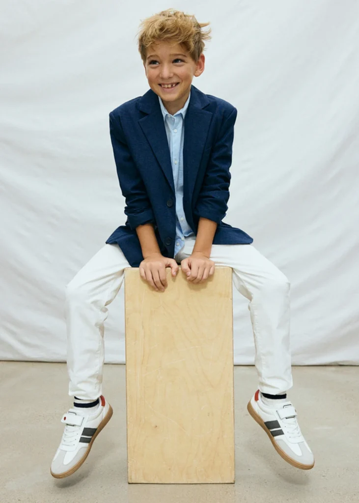 mayoral Σακακι λινο suiting 26 6413 64 Μπλε σκούρο