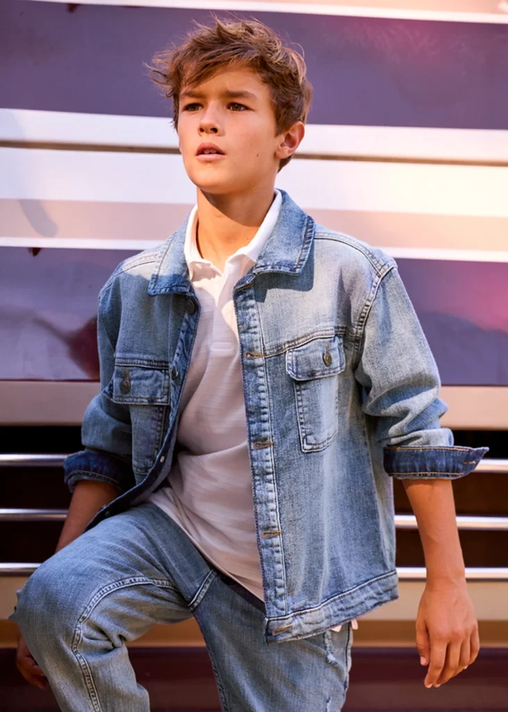 mayoral Τζακετ denim 26 6415 5 Πετροπλυμένο Τζιν