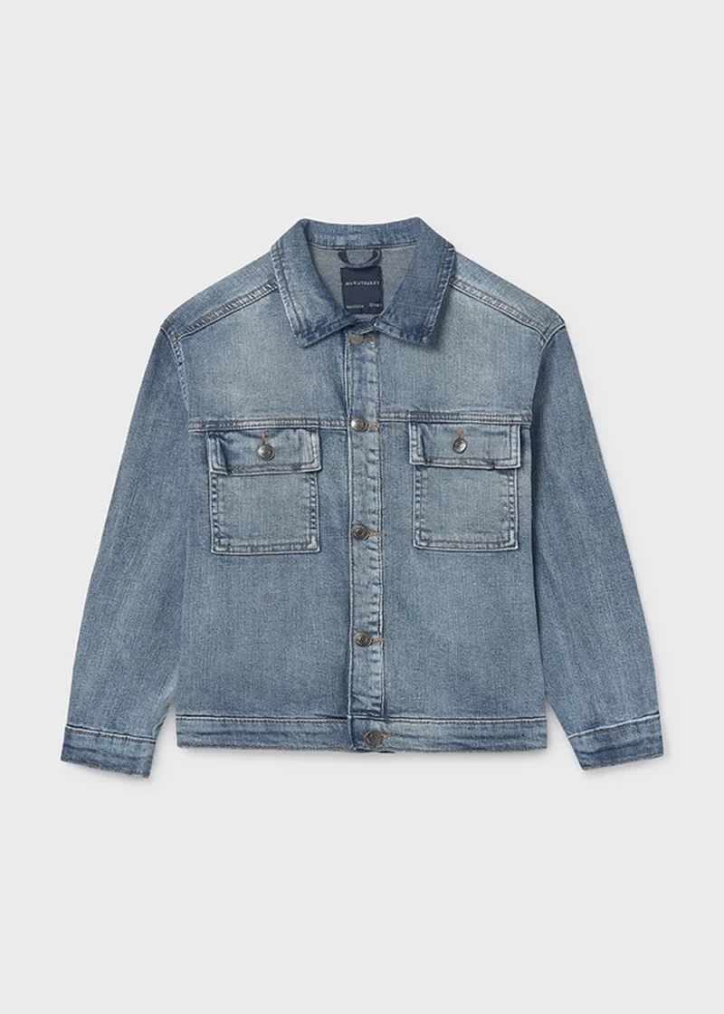 mayoral Τζακετ denim 26 6415 5 Πετροπλυμένο Τζιν