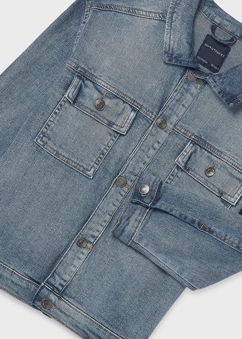 mayoral Τζακετ denim 26 6415 5 Πετροπλυμένο Τζιν