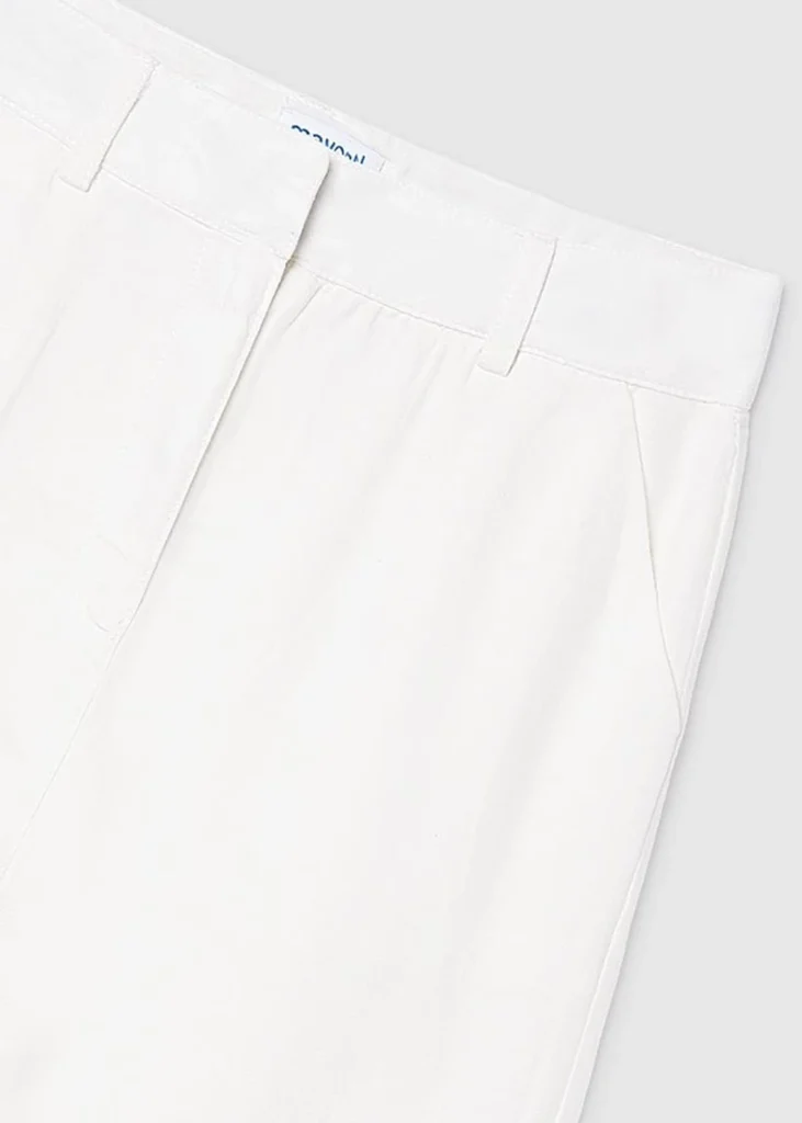 mayoral Παντελονι μακρυ δαντελα κεντη 26 6545 95 Εκρού