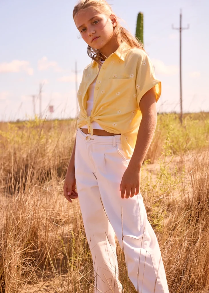 mayoral Παντελονι μακρυ καπαρτινε 26 6549 11 Πορτοκαλί