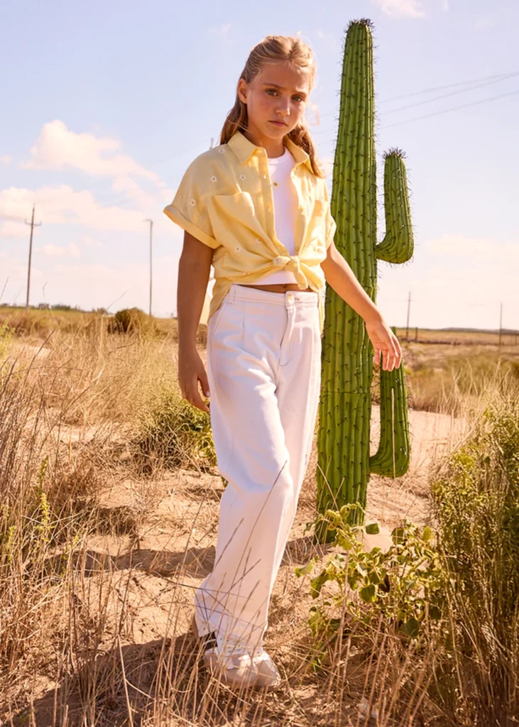 mayoral Παντελονι μακρυ καπαρτινε 26 6549 11 Πορτοκαλί