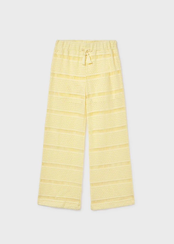 mayoral Παντελονι μακρυ τυπου crochet 26 6550 34 Βανίλια