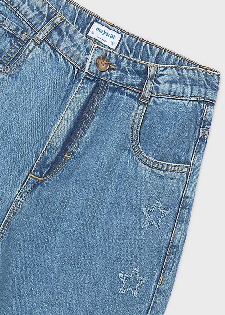 mayoral Παντελονι μακρυ Τζιν φαρδυ 26 6557 58 Τζιν