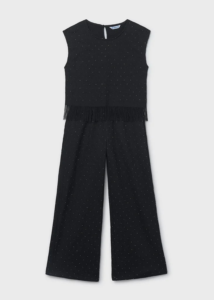 mayoral Σετ παντελονι μακρυ στρας 26 6558 92 Μαύρο