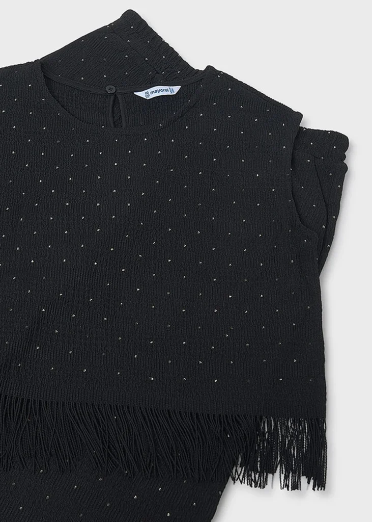 mayoral Σετ παντελονι μακρυ στρας 26 6558 92 Μαύρο