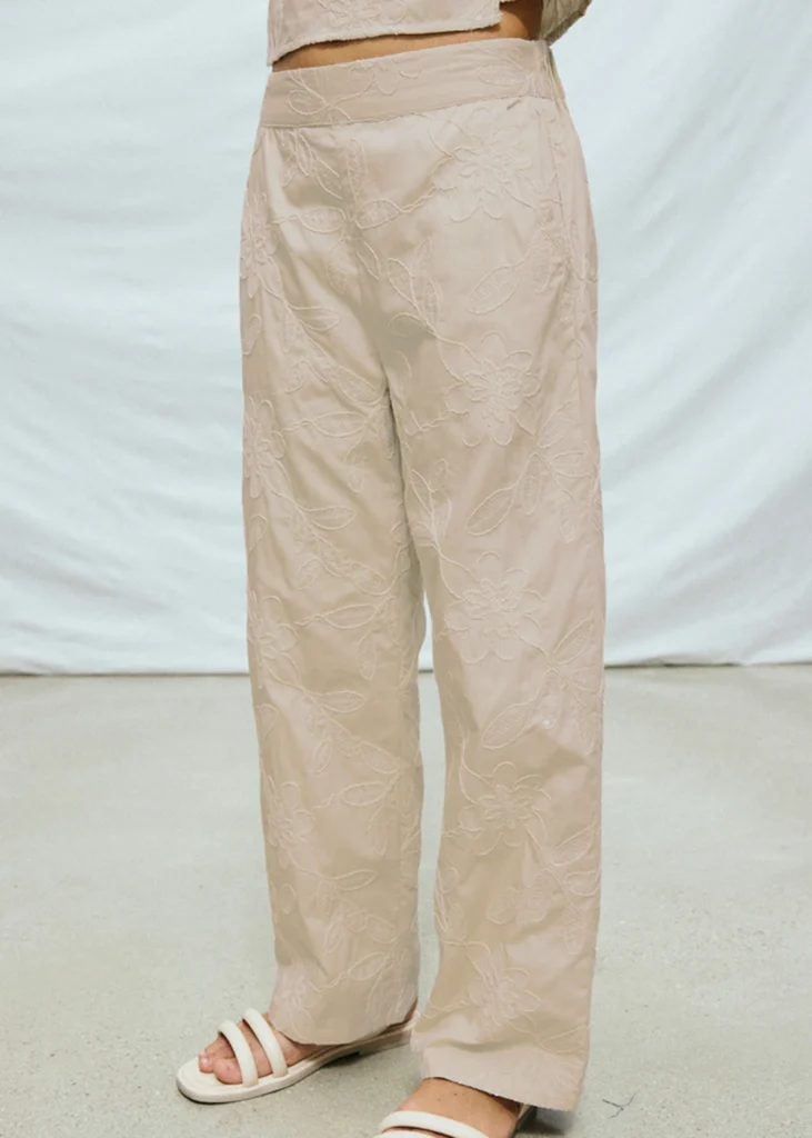 mayoral Σετ πανετλονι μακρυ κεντητο 26 6559 22 Μπεζ σκούρο