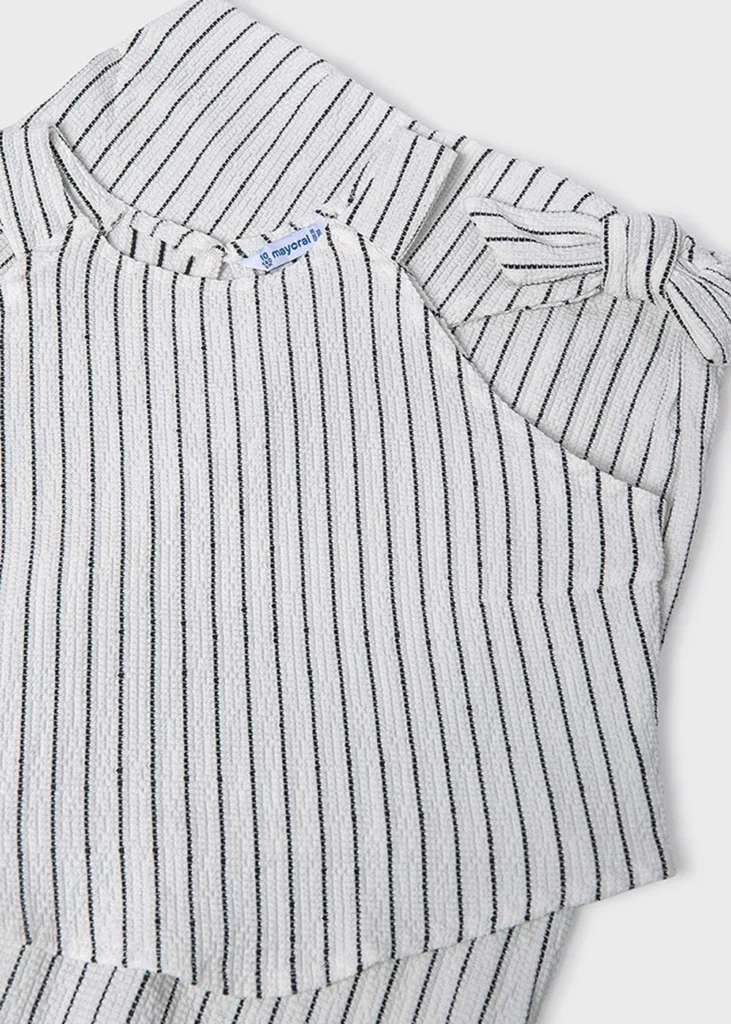 mayoral Σετ παντελονι μακρυ Ριγές 26 6560 26 Εκρού / Κοραλί