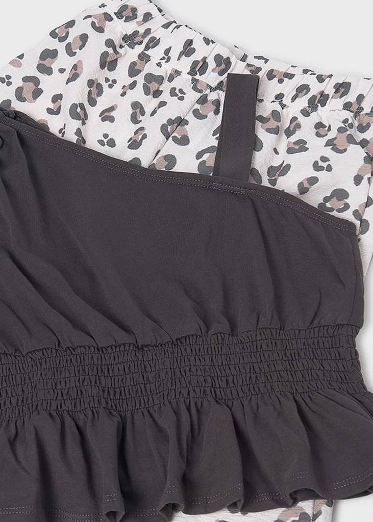 mayoral Σετ παντελονι μακρυ Σταμπωτό 26 6561 20 Γκρι