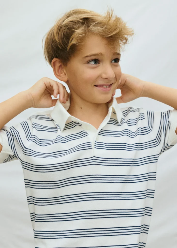 mayoral Παντελονι λινο suiting 26 6562 18 Μπλε σκούρο