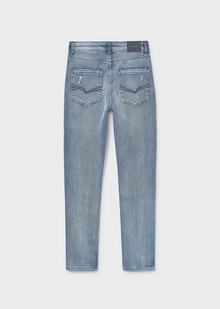 mayoral Παντελονι denim straight 26 6565 26 Πετροπλυμένο Τζιν