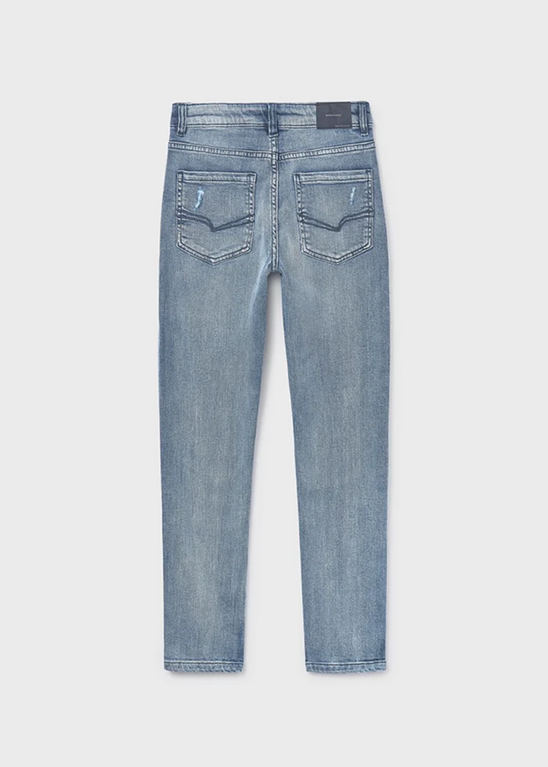 mayoral Παντελονι denim straight 26 6565 26 Πετροπλυμένο Τζιν