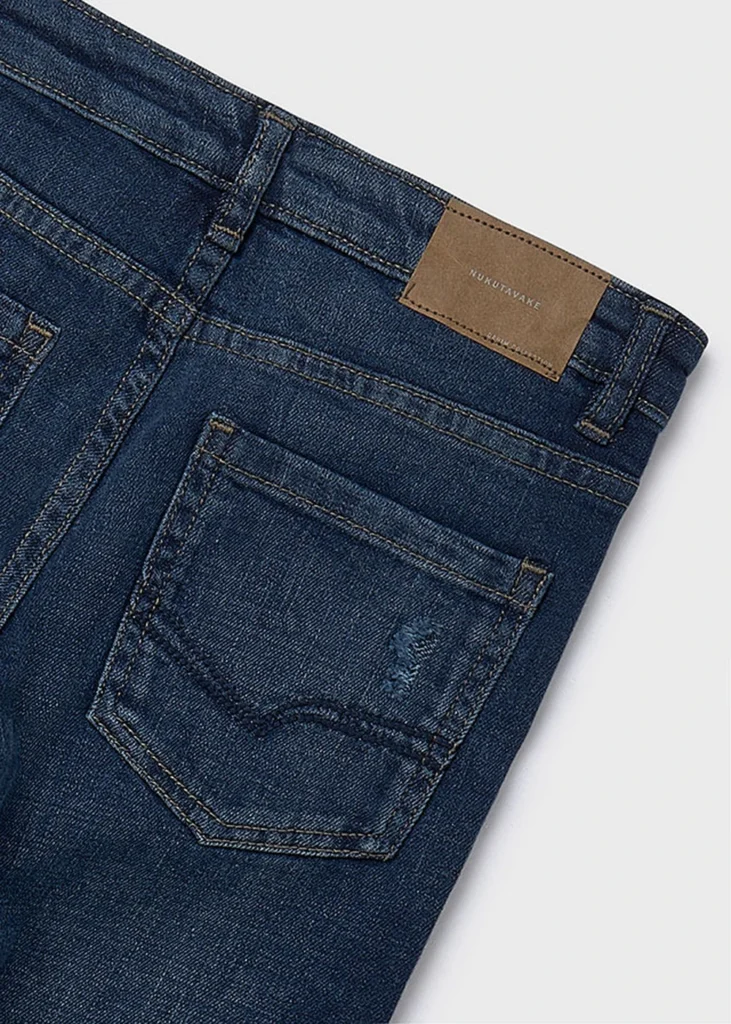 mayoral Παντελονι denim straight 26 6565 26 Πετροπλυμένο Τζιν