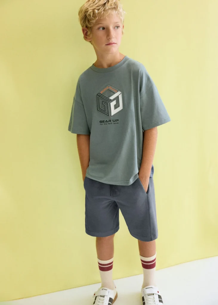 mayoral Σετ μακο αναγλυφο 26 6690 43 Πράσινο ανοιχτό