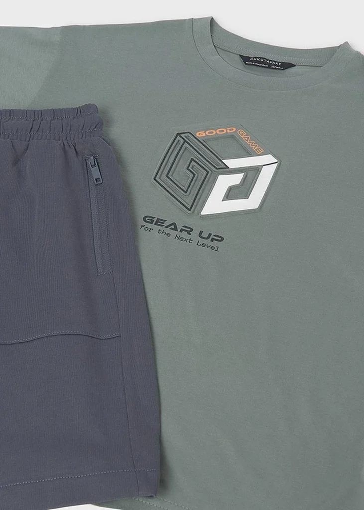 mayoral Σετ μακο αναγλυφο 26 6690 43 Πράσινο ανοιχτό