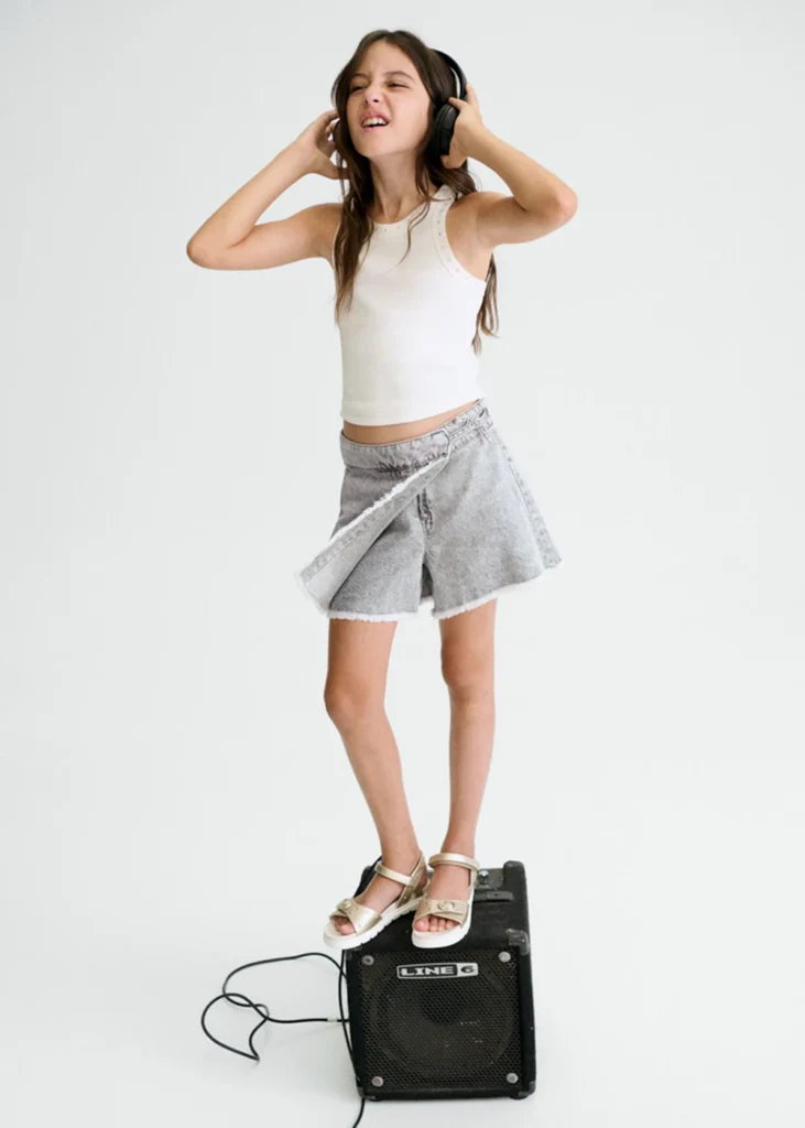 mayoral Φουστα παντελονι Τζιν 26 6903 39 Γκρι