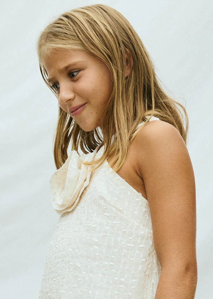 mayoral Φορεμα με λουλουδια 26 6909 68 Μπεζ ανοιχτό