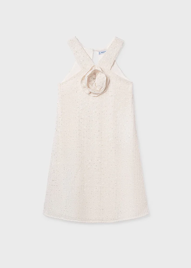 mayoral Φορεμα με λουλουδια 26 6909 68 Μπεζ ανοιχτό