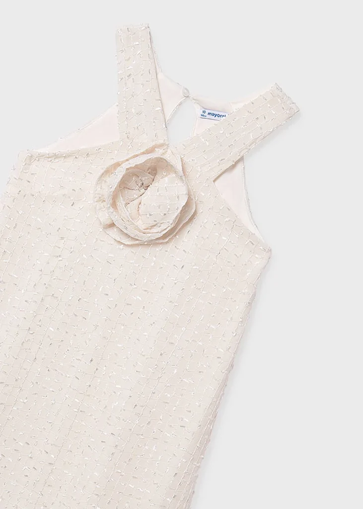 mayoral Φορεμα με λουλουδια 26 6909 68 Μπεζ ανοιχτό