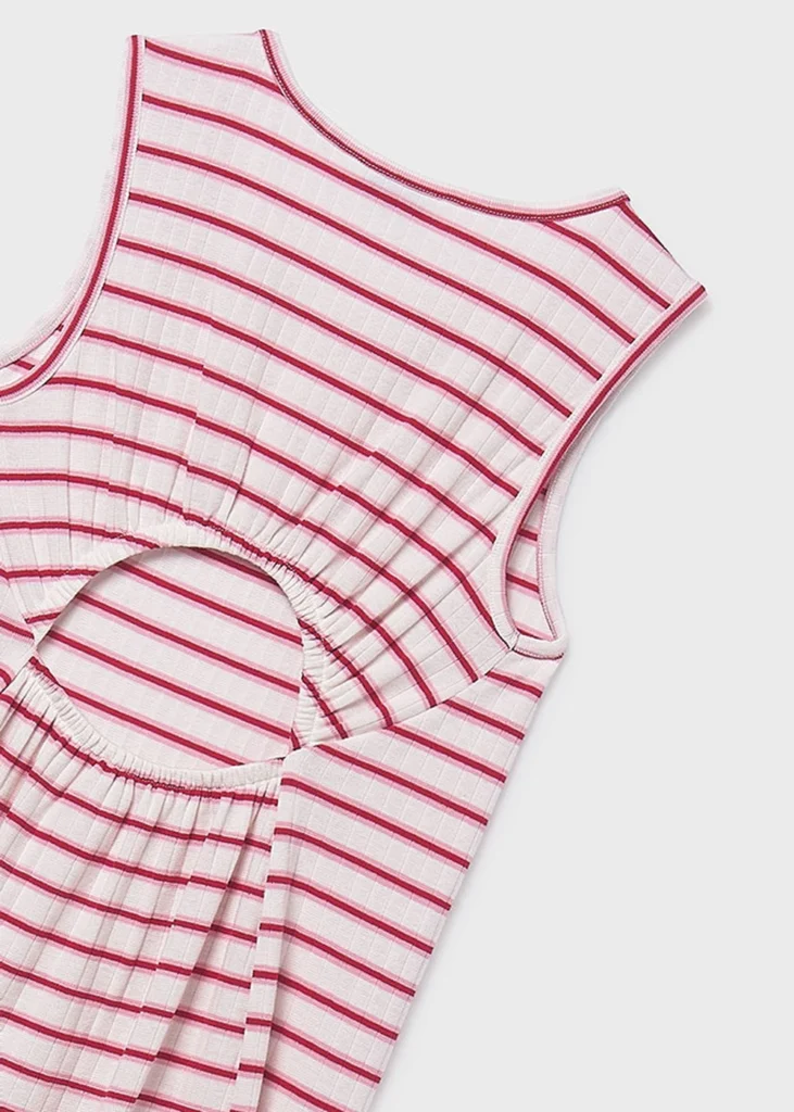 mayoral Φορεμα Ριγέ midi 26 6914 78 Μαύρο