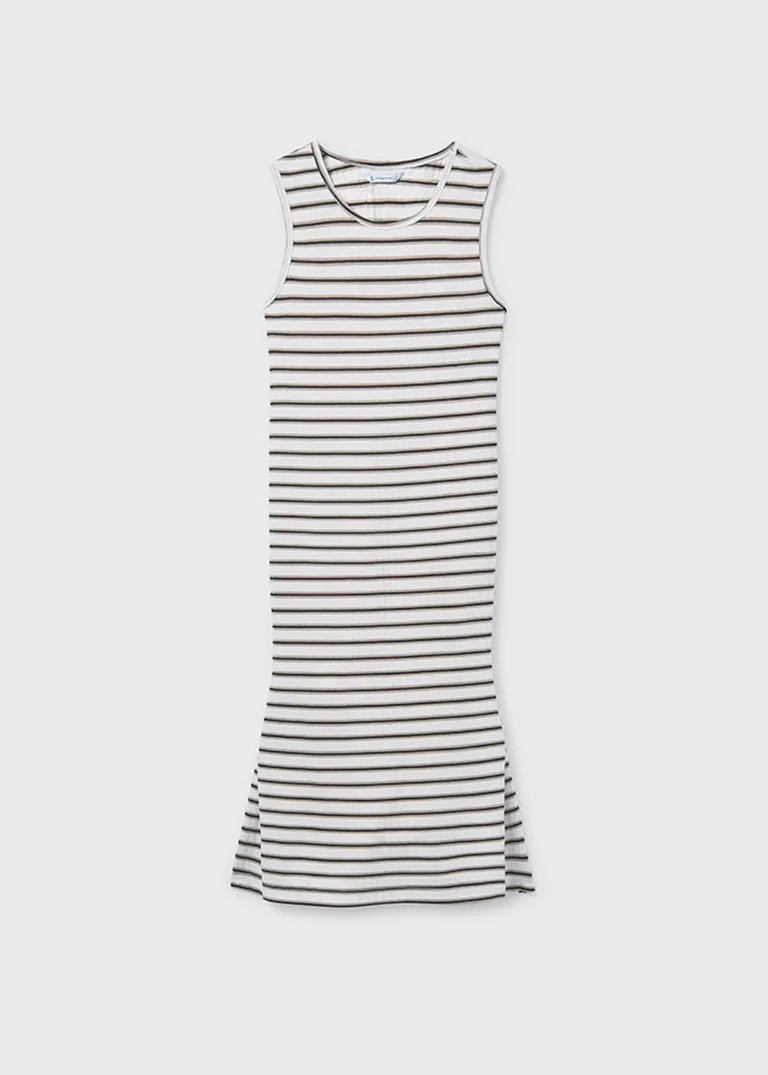 mayoral Φορεμα Ριγέ midi 26 6914 78 Μαύρο