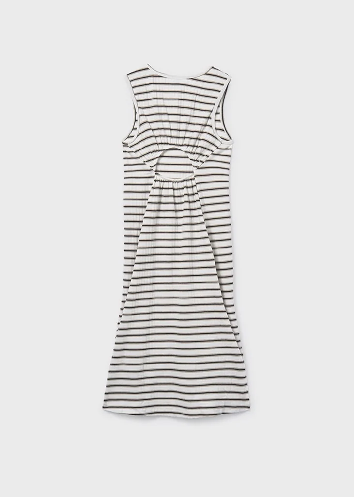 mayoral Φορεμα Ριγέ midi 26 6914 78 Μαύρο