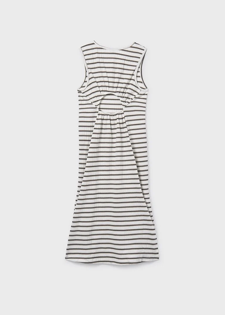 mayoral Φορεμα Ριγέ midi 26 6914 78 Μαύρο