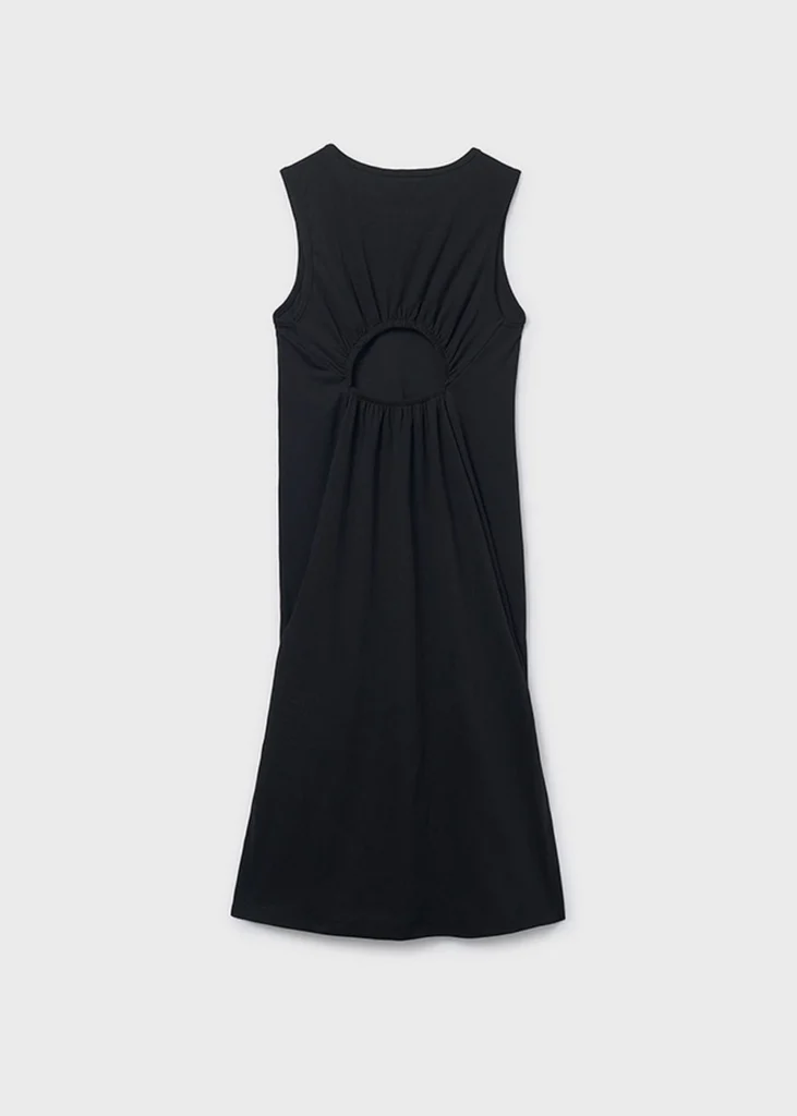 mayoral Φορεμα Ριγέ midi 26 6914 78 Μαύρο