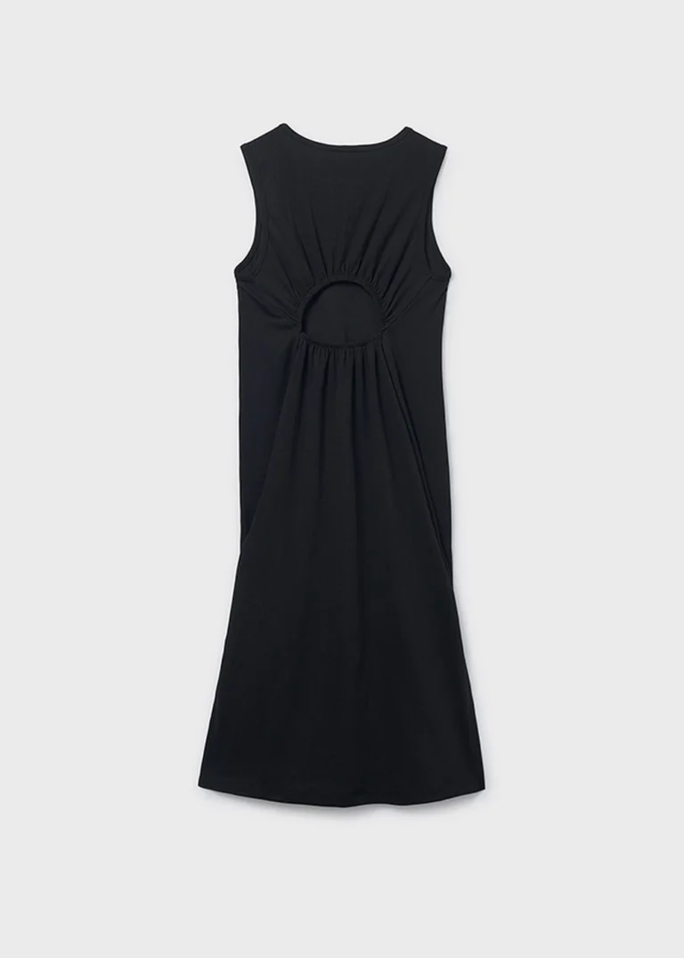 mayoral Φορεμα Ριγέ midi 26 6914 78 Μαύρο