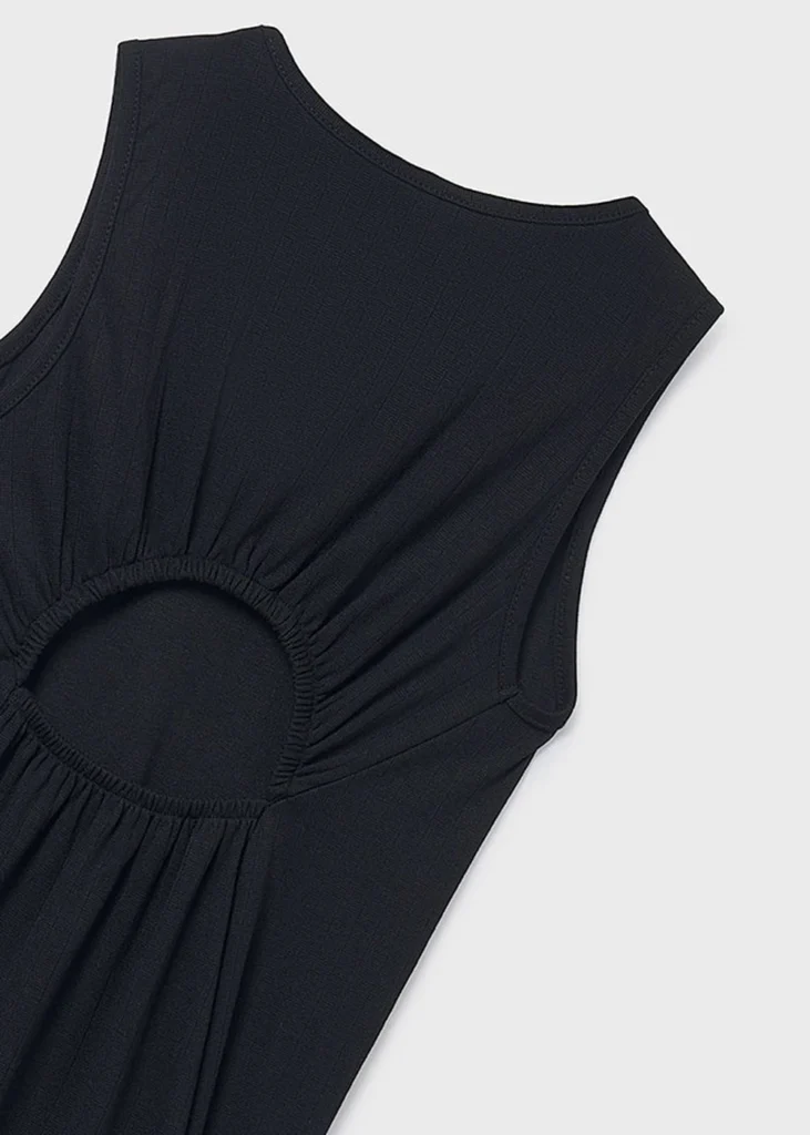 mayoral Φορεμα Ριγέ midi 26 6914 78 Μαύρο