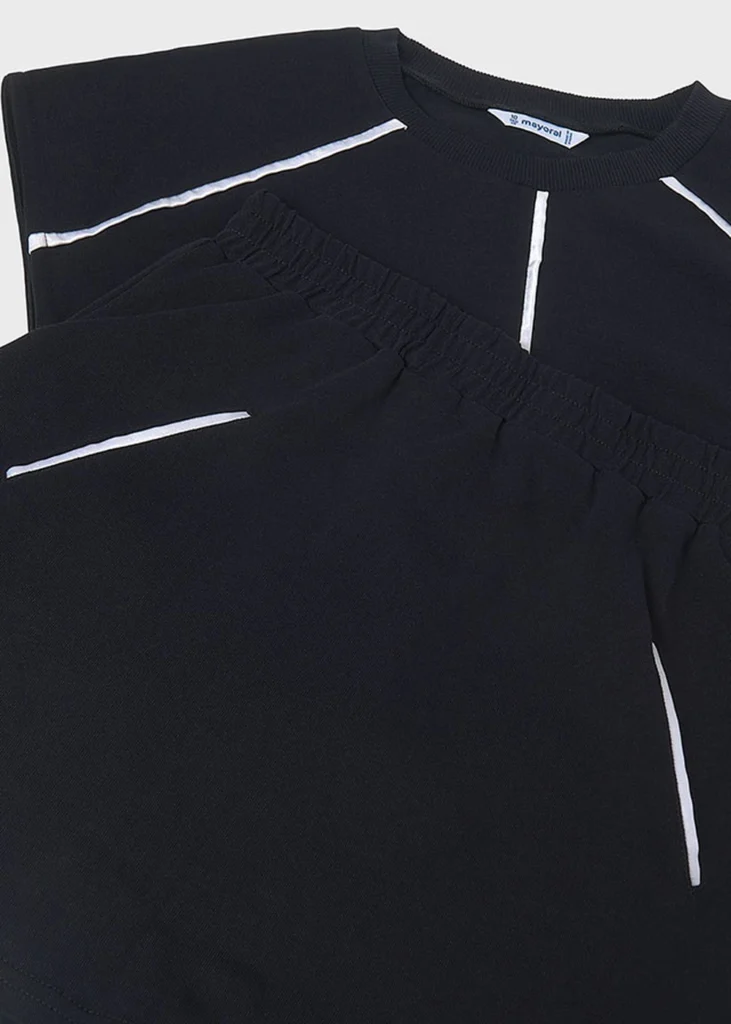 mayoral Σετ φουστα μακο διακοσμ ραφες 26 6919 62 Μαύρο