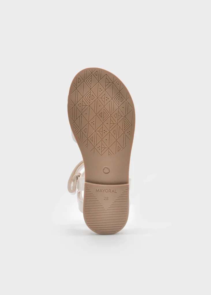 mayoral Σανδαλια λουστρινι λουλουδι 26 45732 10 Ουδέτερο