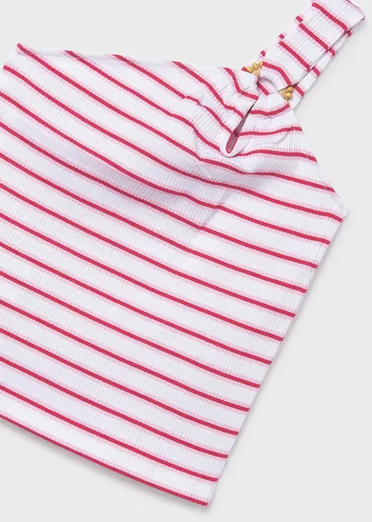 mayoral Μπλουζα τιραντες καναλε 26 6017 28 Λευκό