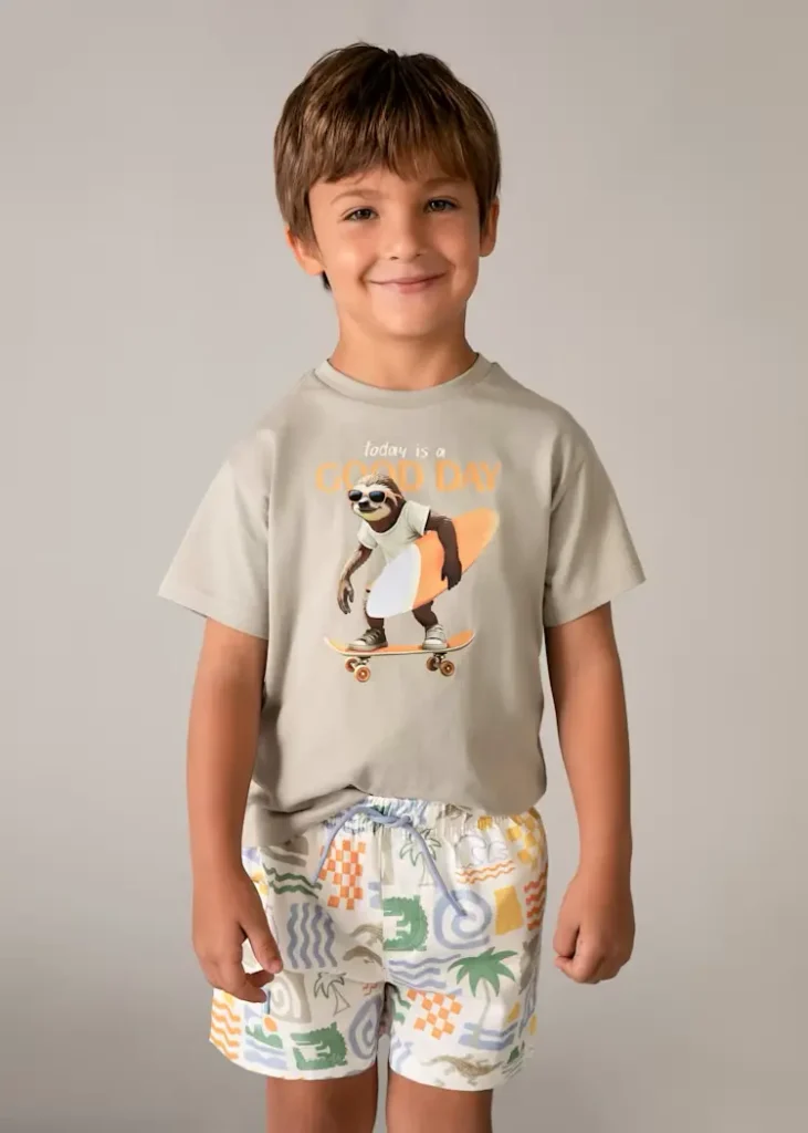 mayoral Μαγιο βερμουδα Σταμπωτό 26 3612 90 Κρεμ